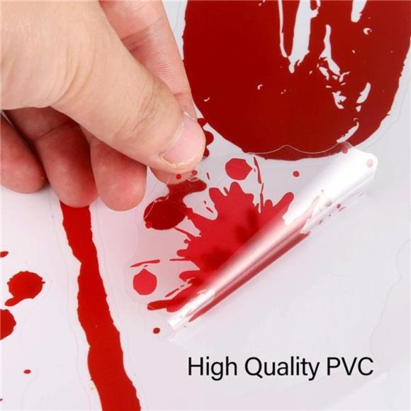 135 PCS Halloween Decorations, 9 Blood Window Clings, 6 Tattoo Stickers, - Picture 3 of 7